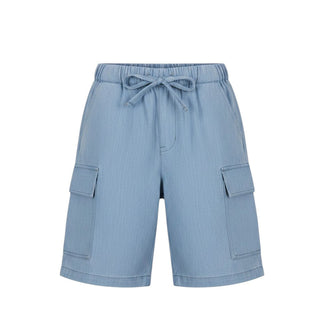 Lalalù Bermuda Cargo In Chambray Per Bambino BML240RB