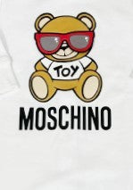 Moschino BÄR MIT BRILLE Onesie MUY041 MIT CLIPS