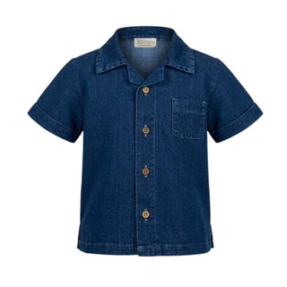 J.o Milano Camicia In Chambray A Maniche Corte Per Bambino 676B2J