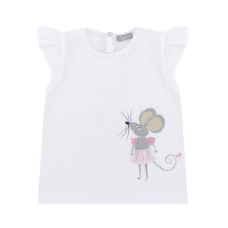 Il Gufo T-shirt girocollo con stampa frontale P24TS461MF001J