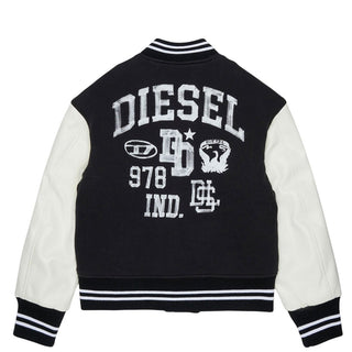 Diesel Giacca College Con Logo J02997-KXBU8-K900 Per Bambini