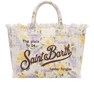Mc2 Saint Barth Borsa Vanity In Canvas Con Fantasia Floreale VANI001/09150L