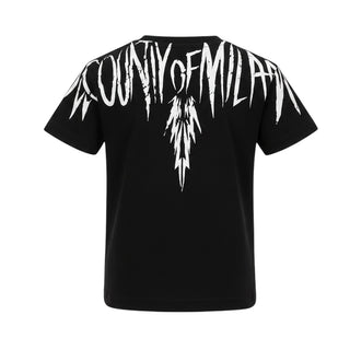 Marcelo Burlon T-shirt Nera Con Stampa Per Bambini S6CMJBTH026-110