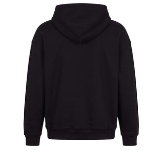 I'm Brian Felpa Oversize Nera Con Cappuccio F3915 Per Uomo