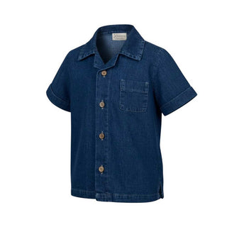 J.o Milano Camicia In Chambray A Maniche Corte Per Bambino 676B2J
