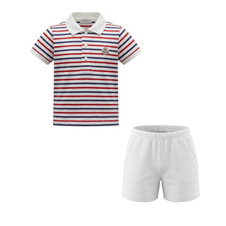 Moncler Completo Con Polo E Bermuda Per Neonato 519518802605