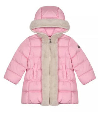 Moncler Giubbino Aiata rosa trapuntato con logo 499358554155