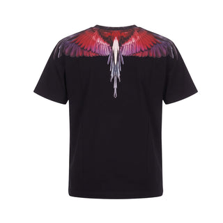 Marcelo Burlon T-shirt Nera Con Stampa Wings F6CMJBTH028-110Per Bambini