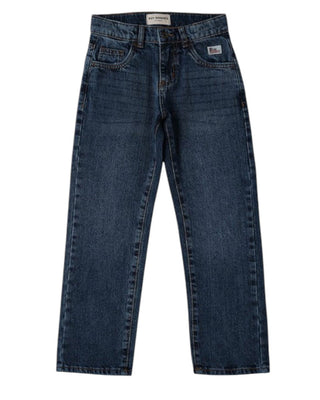 Roy Roger's Jeans Straight leg in denim blu scuro RF144