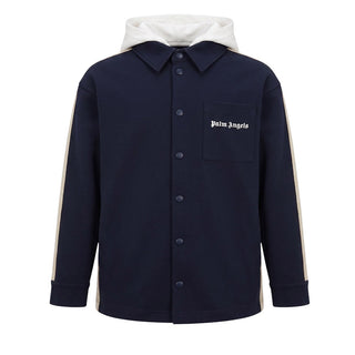 Palm Angels Giacca Blu Con Cappuccio F6PAJBSI021/1528 Per Bambino