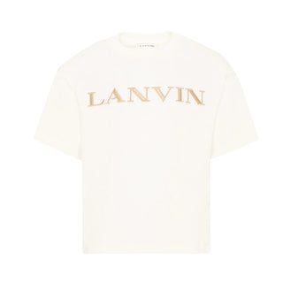 Lanvin T-shirt A Maniche Corte Con Logo N30426/117 Per Bambini