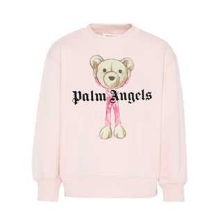Palm Angels Felpa Girocollo PGBA013S26FLE00A/042 Con Teddy Da Bambina