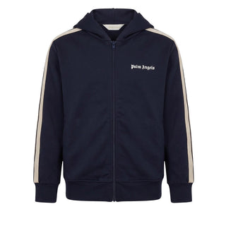 Palm Angels Felpa Track Blu Con Cappuccio F6PAJBZH019/1528 Per Bambini