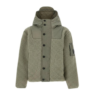 C.P. Company Giubbino verde con cappuccio da bambino CUS00J-LIA23