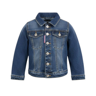 Dsquared2 Giubbino In Denim Blu Sfumato DQ02P4-D00N8