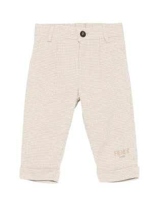 Fendi Pantaloni classici con logo frontale BMF244-AS63