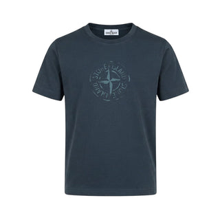 Stone Island T-shirt Blu Navy Con Stampa L2S162100006/V0020 Per Bambino