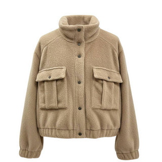 Brunello Cucinelli Giacca in sheraling con dettagli in monile MB5318777