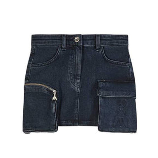 Patrizia Pepe Gonna cargo in denim blu scuro 7G0147/D118