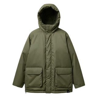 Aspesi Giubbino verde con cappuccio e logo F22009GMN0078