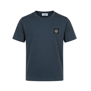 Stone Island T-shirt Blu Navy A Maniche Corte L2S162100003/V0020 Per Bambino