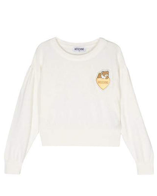 Moschino Maglia girocollo con Tedddy Bear HDW024