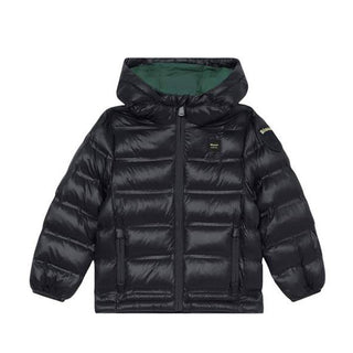 Blauer Giubbino nero trapuntato Donald a righe da bambino 25WBLKC02419