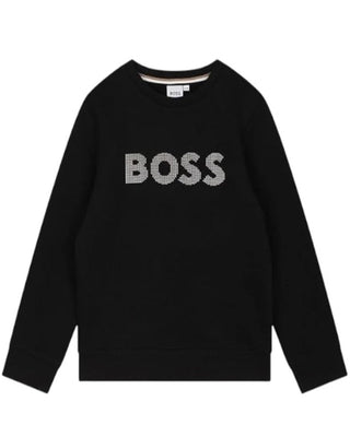 Hugo Boss Felpa girocollo con logo frontale J51197