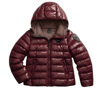 Blauer Giubbino Trapuntato A Righe Marrone Mogano 26WBLGC02295-592BW Caroll Jr Per Bambina