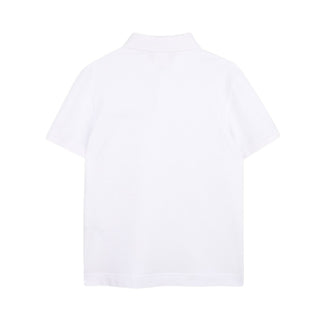 Givenchy Polo Bianca In Piqué Per Bambino H31121/10P