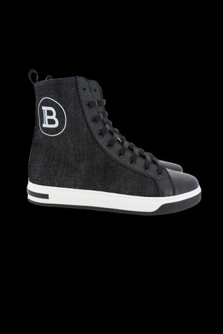 Balmain Sneakers 6o0696 mit Schnürsenkeln und Reißverschluss