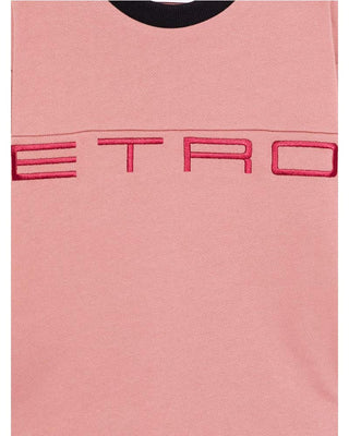Etro Felpa rosa con logo frontale GV4P50-Z2434