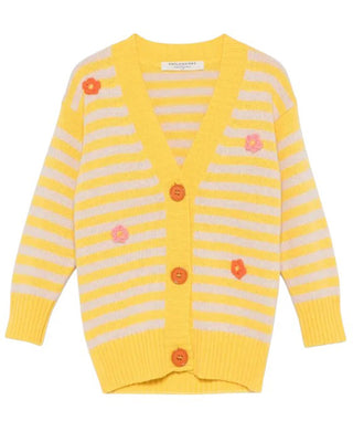 Philosophy Cardigan a righe con fiori PFMA031.C