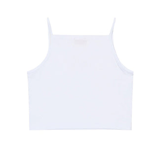 Diesel Canotta bianca in jersey con logo frontale J02584-0GRAI-K100