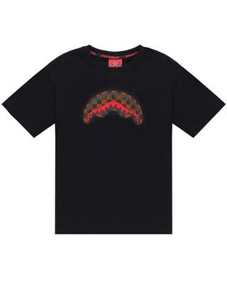SPRAYGROUND T-shirt nera in jersey con logo SPY1366BLK
