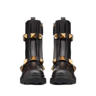 Valentino Garavani Stiefel mit Nietenriemen WW0S0CJ3NK8 mit seitlichem Reißverschluss