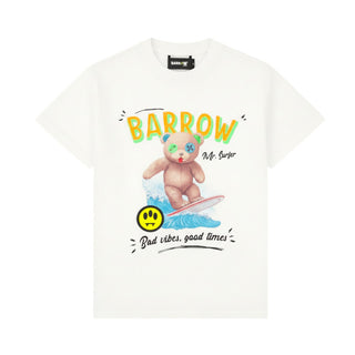 Barrow T-shirt Bianca Con Teddy Mr.Surfer S6BKJUTH239-002
