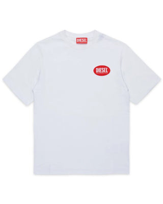 Diesel T-shirt in jersey con Diesel Oval Label J02469-KYAUN