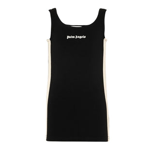 Palm Angels Abito Nero In Jersey Per Ragazza PGCM009S26FLE001/110