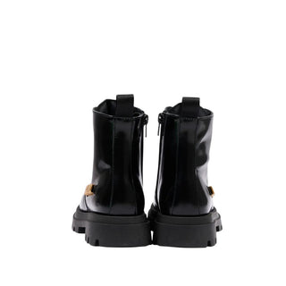 Moschino Anfibi con scritta logo in metallo 84277