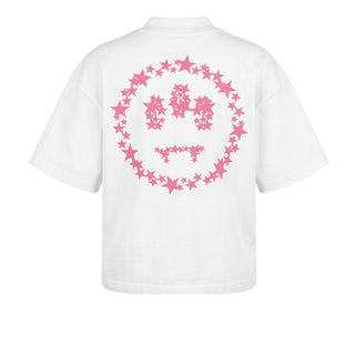 Barrow T-shirt Cropped Bianca F6BWWOTH105-002 Per Donna