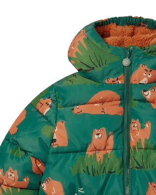 Stella Mccartney Giubbino verde con cappuccio TT2577-Z1469