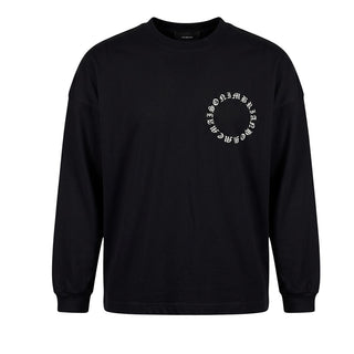 I'm Brian T-shirt Nera A Maniche Lunghe TS3938 Per Uomo