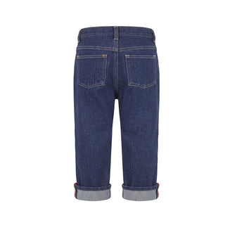 Gucci Jeans Gamba Dritta In Denim Blu 830721-XDDGN-4759 Per Neonato