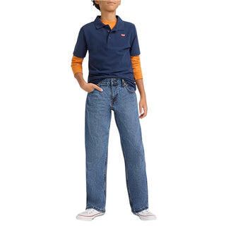 Levis Jeans Baggy 578 In Denim Blu 8EN692-DAR Per Bambino