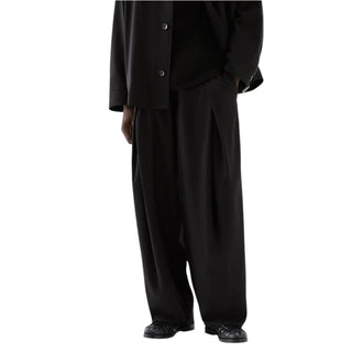 I'm Brian Pantaloni Larghi Con Pinces Color Nero PA3894/1 Per Uomo