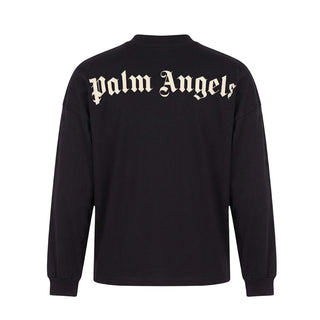 Palm Angels T-shirt Nera A Maniche Lunghe F6PAJBTH013/110 Per Bambini