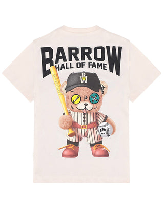 Barrow T-shirt a maniche corte con stampa Bear Baseball F5BKJUTH083
