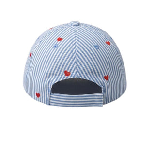 Mc2 Saint Barth Cappello Da Baseball Jr A Righe Con Cuori BASB0008/00826L Per Bambina
