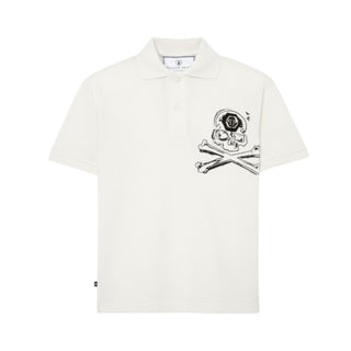 Philipp Plein T-shirt Polo In Piquet S6PHJBPO043/002 Con Teschio
